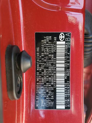 2014 TOYOTA COROLLA L - 5YFBURHEXEP072659