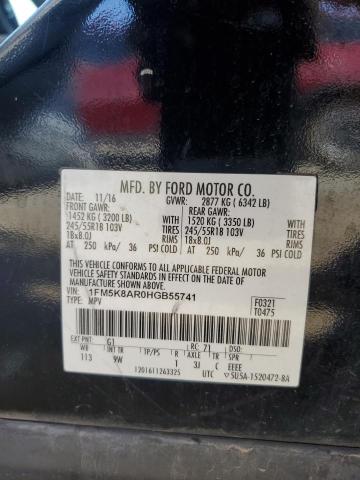 2017 FORD EXPLORER P 1FM5K8AR0HGB55741
