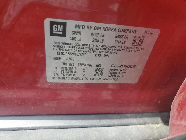 2017 BUICK ENCORE ESS KL4CJGSB2HB078727