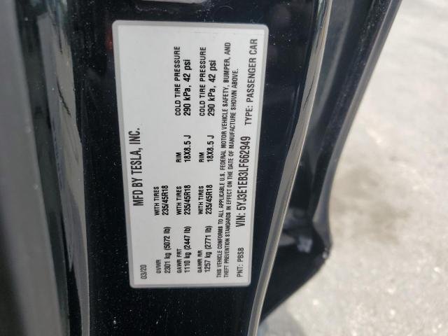 2020 TESLA MODEL 3 - 5YJ3E1EB3LF662949
