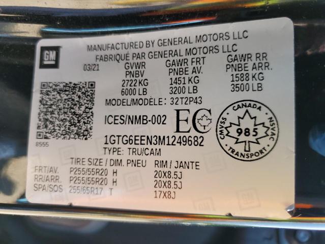 2021 GMC CANYON DEN 1GTG6EEN3M1249682