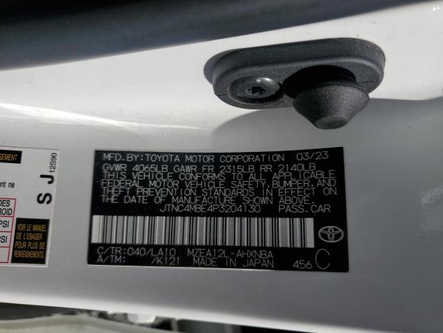 2023 TOYOTA COROLLA XSE JTNC4MBE4P3204130