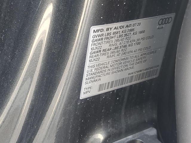 2021 AUDI SQ8 PRESTI WA1CWBF14MD001538
