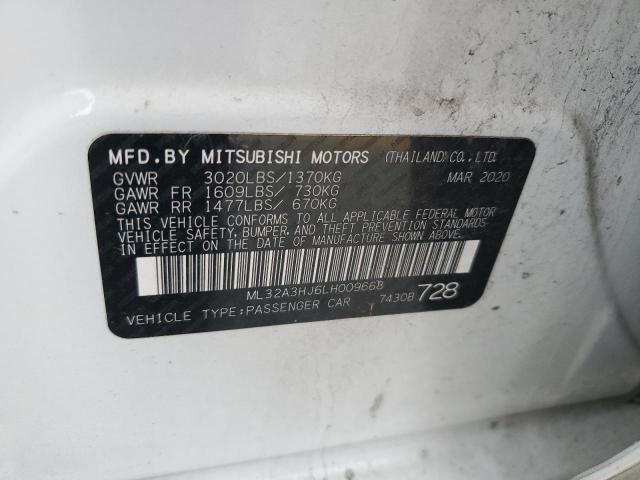 2020 MITSUBISHI MIRAGE ES ML32A3HJ6LH009668