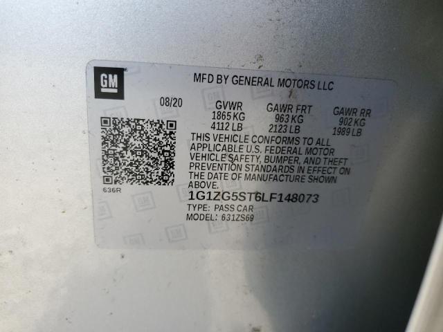 2020 CHEVROLET MALIBU RS 1G1ZG5ST6LF148073