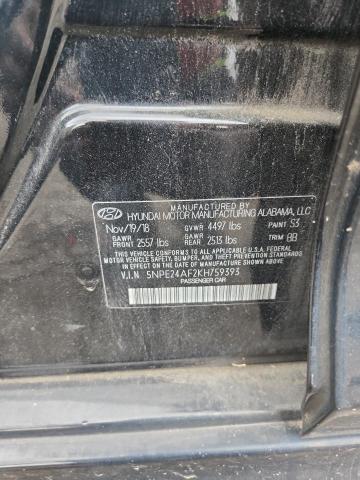 2019 HYUNDAI SONATA SE 5NPE24AF2KH759393