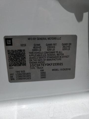 2019 CHEVROLET SILVERADO K2500 HEAVY DUTY LTZ 1GC1KTEY0KF233021
