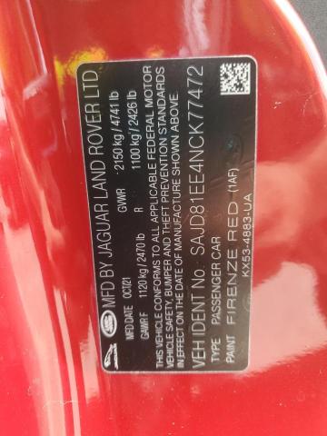 2022 JAGUAR F-TYPE R D SAJD81EE4NCK77472