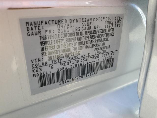 2021 NISSAN SENTRA SV 3N1AB8CV7MY271642