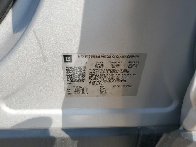 2020 CHEVROLET EQUINOX LT - 2GNAXJEV3L6119609