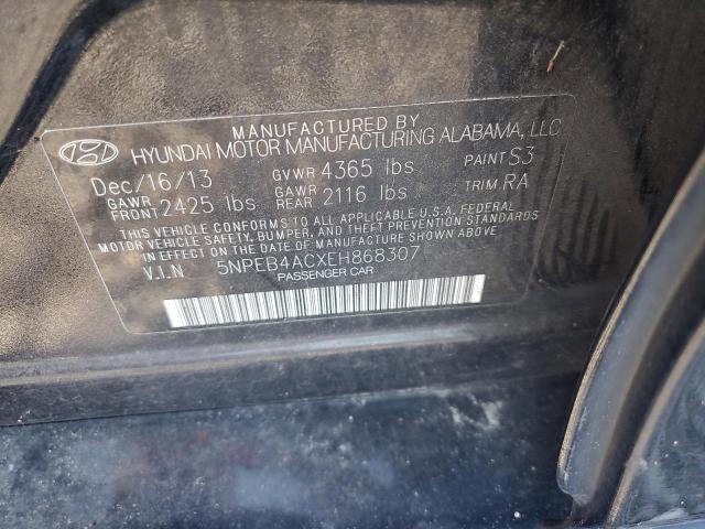 2014 HYUNDAI SONATA GLS - 5NPEB4ACXEH868307