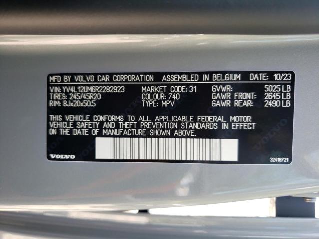 2024 VOLVO XC40 ULTIM YV4L12UM6R2282923