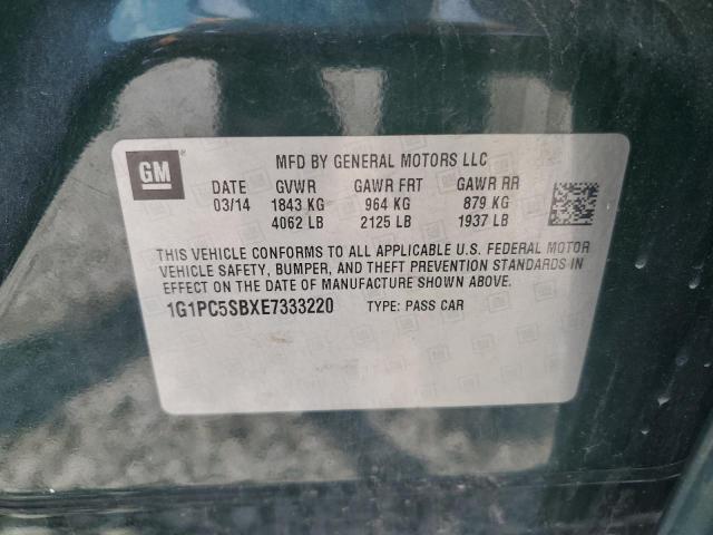 2014 CHEVROLET CRUZE LT - 1G1PC5SBXE7333220