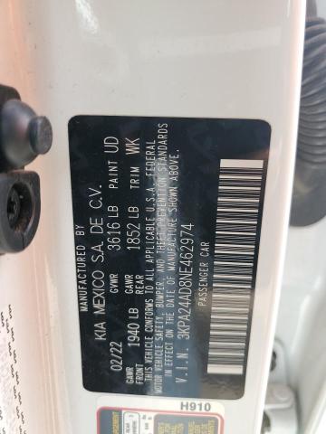 2022 KIA RIO LX 3KPA24AD8NE462974