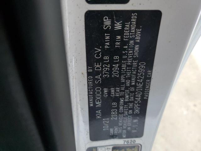 2022 KIA FORTE GT L 3KPF54AD1NE425990