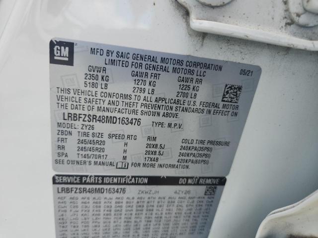 2021 BUICK ENVISION A LRBFZSR48MD163476
