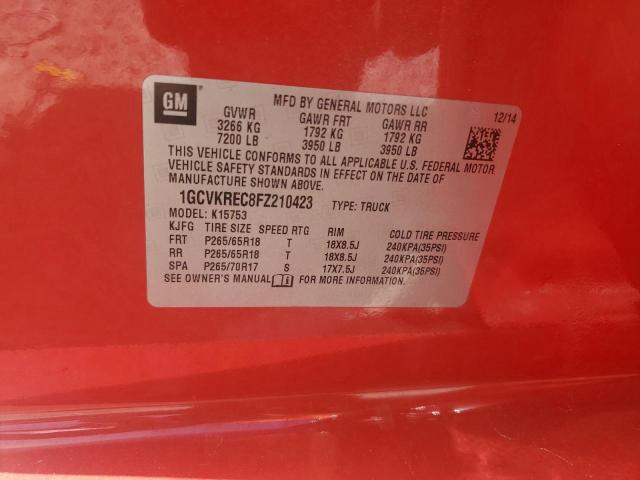 2015 CHEVROLET SILVERADO - 1GCVKREC8FZ210423
