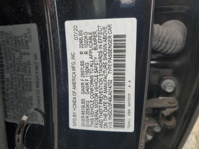 2020 HONDA ACCORD HYB - 1HGCV3F49LA014702