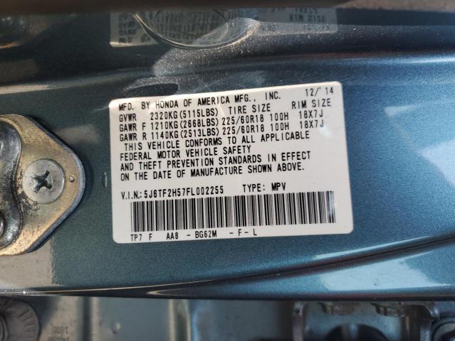2015 HONDA CROSSTOUR 5J6TF2H57FL002255