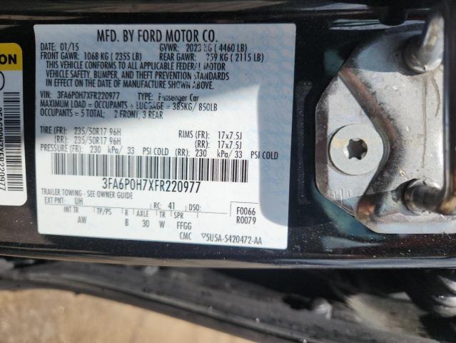 2015 FORD FUSION SE 3FA6P0H7XFR220977