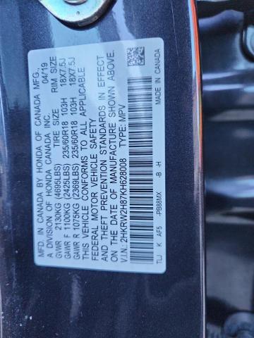 2019 HONDA CR-V EXL 2HKRW2H87KH628008