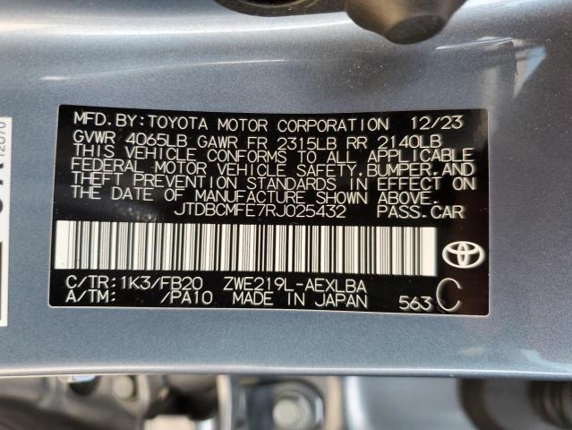 2024 TOYOTA COROLLA LE - JTDBCMFE7RJ025432