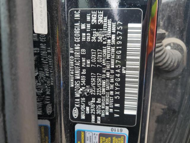 5XYPG4A57HG195757 2017 KIA SORENTO