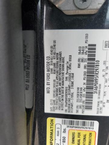 2015 FORD FUSION SE - 3FA6P0H95FR297810