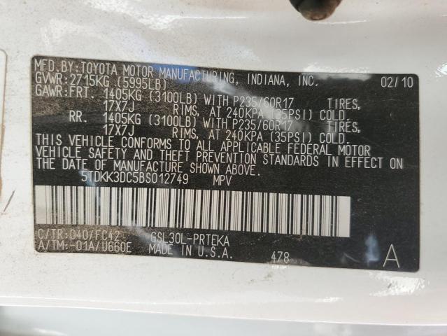 2011 TOYOTA SIENNA LE - 5TDKK3DC5BS012749