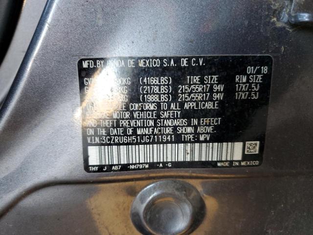 2018 HONDA HR-V EX 3CZRU6H51JG711941