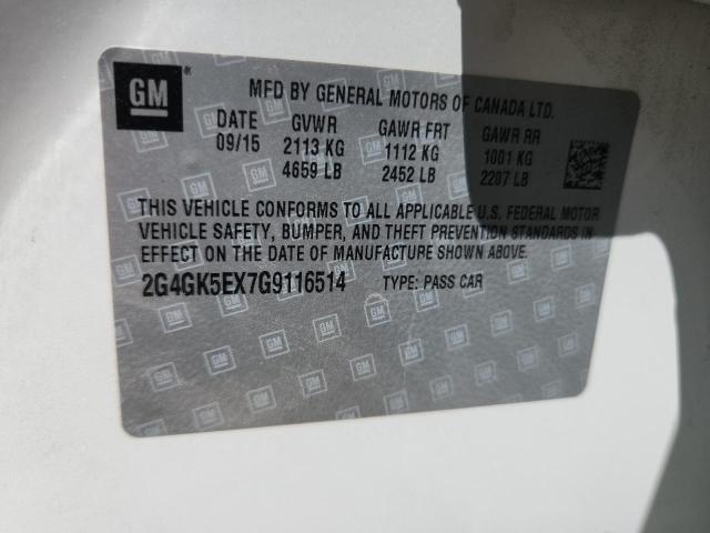 2016 BUICK REGAL 2G4GK5EX7G9116514
