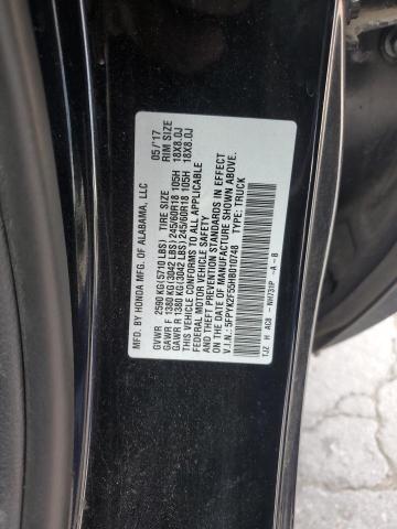 2017 HONDA RIDGELINE 5FPYK2F55HB010748