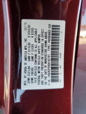 2016 HONDA ACCORD EXL 1HGCR2F89GA182797