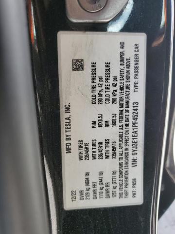 2023 TESLA MODEL 3 5YJ3E1EA1PF452413