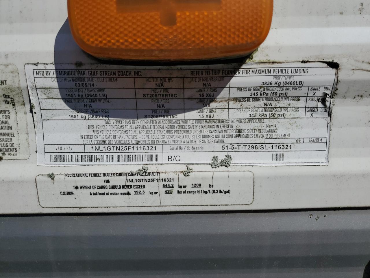 Lot #3293528419 2015 GULF STREAM TRAILMASTER