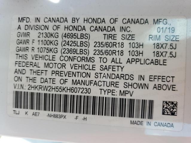 2019 HONDA CR-V EX - 2HKRW2H55KH607230