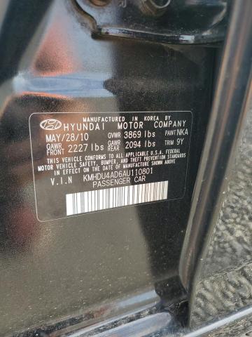 2010 HYUNDAI ELANTRA BL - KMHDU4AD6AU110801