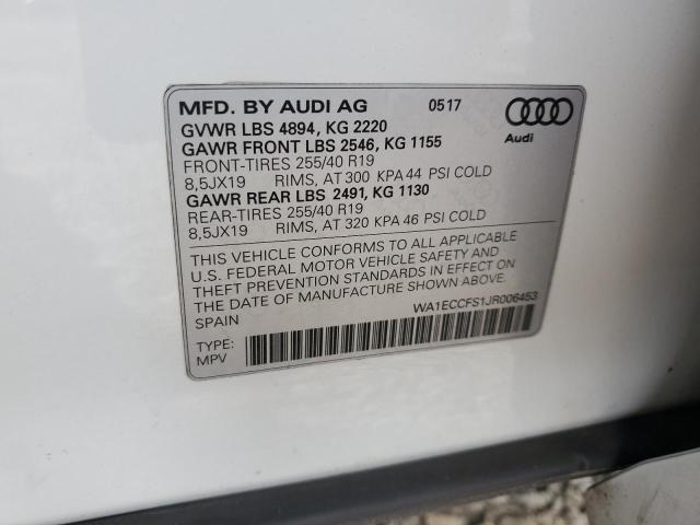 2018 AUDI Q3 PREMIUM WA1ECCFS1JR006453