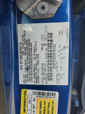 2017 FORD FUSION SE 3FA6P0LU2HR385132