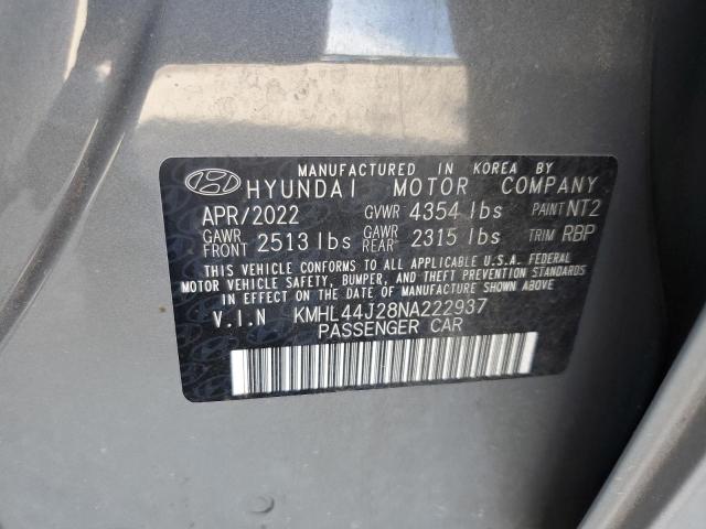 2022 HYUNDAI SONATA SEL - KMHL44J28NA222937