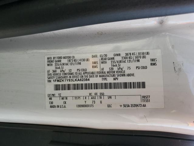 2020 FORD TRANSIT T- 1FMZK1Y83LKA62384