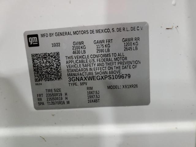 2023 CHEVROLET EQUINOX RS 3GNAXWEGXPS109679