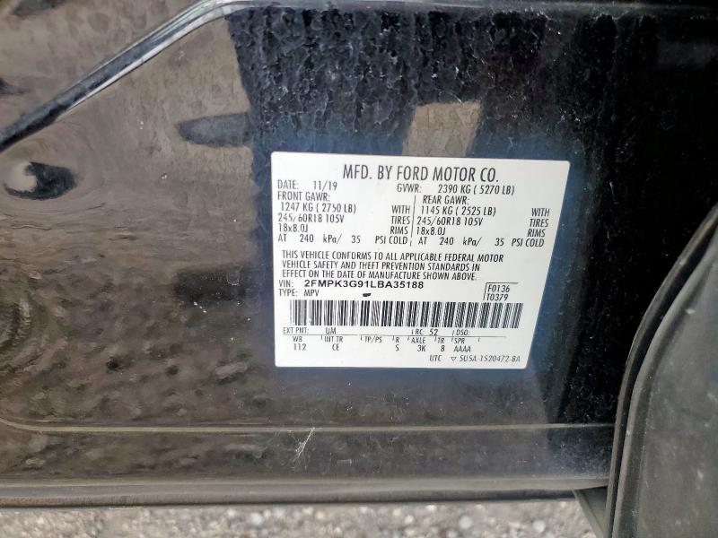 2020 FORD EDGE SE 2FMPK3G91LBA35188