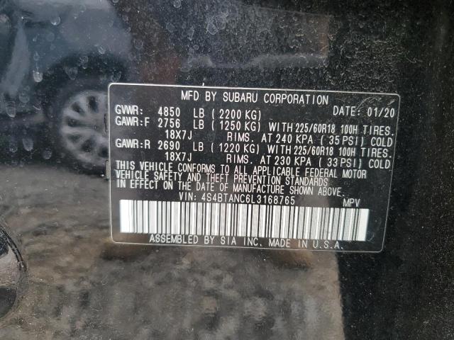 2020 SUBARU OUTBACK LI 4S4BTANC6L3168765