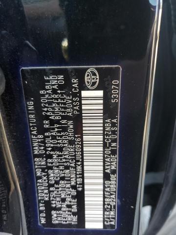 2018 TOYOTA CAMRY L - 4T1B11HK4JU609261
