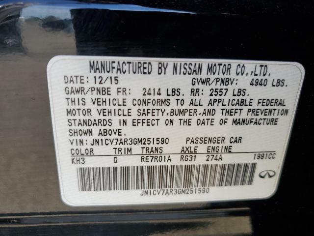 2016 INFINITI Q50 BASE JN1CV7AR3GM251590