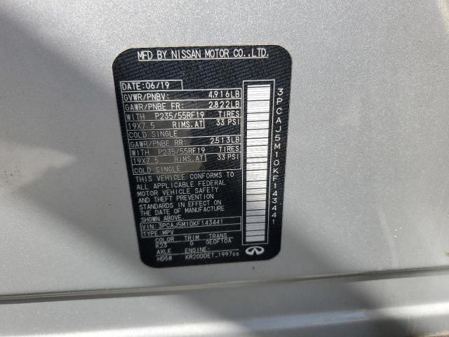 2019 INFINITI QX50 ESSEN 3PCAJ5M10KF143441