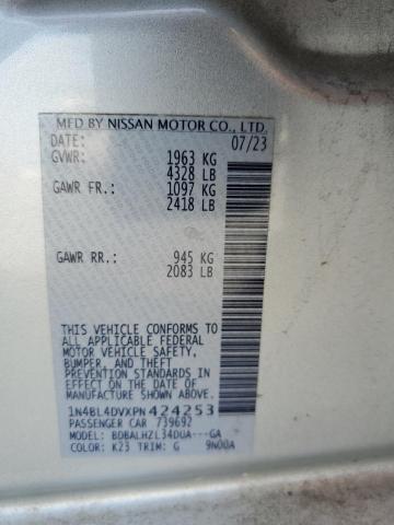 2023 NISSAN ALTIMA SV 1N4BL4DVXPN424253