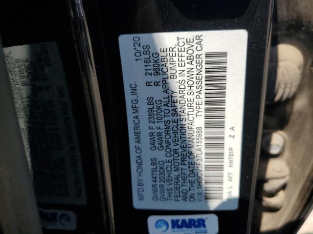 2020 HONDA ACCORD SPO 1HGCV1F37LA155988