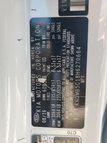 2017 KIA SEDONA LX KNDMB5C18H6270664